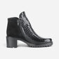 Inara Waterproof Black Croco