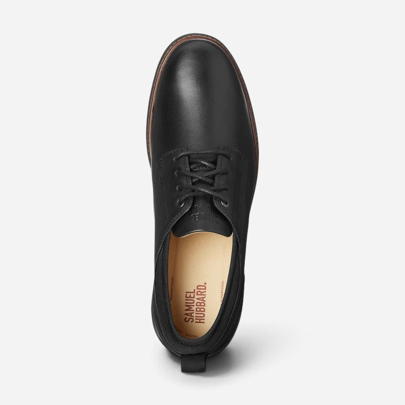 Men's Rafael Lace Up Black Leather/Black Sole