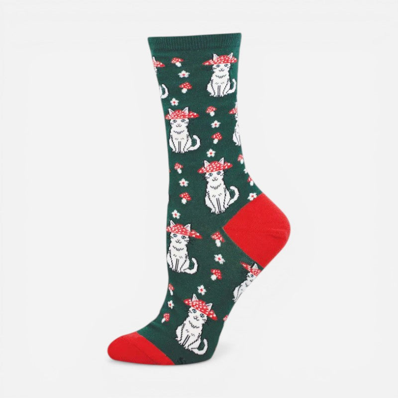 Mushroom Cat Green