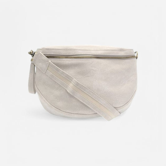 Laura Contrast Strap Sling/Belt Bag Linen