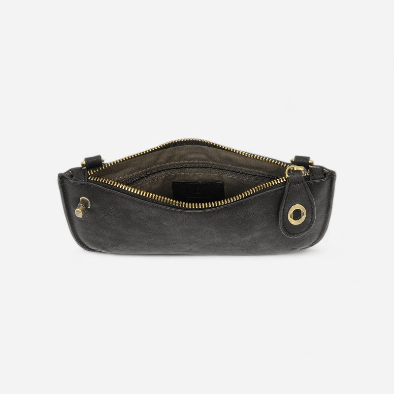 Lux Crossbody Wristlet Clutch Chestnut